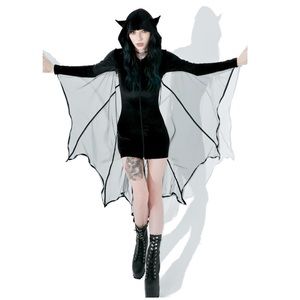 Dolls Kill Nightbird bat costume dress